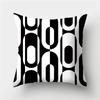 Black and White Geometric Stripe Pattern Pillowcase Home Living Room Sofa Decorative Cushion Cover Pillowcase