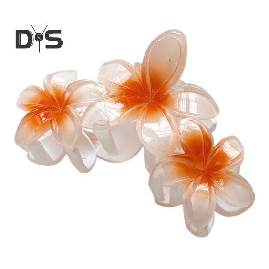 

Женская заколка для волос в форме цветка, градиентная цветная заколка для волос, легкая цветная заколка для волос на затылке оранжевый