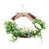 Faux   Half Wrth Spring   Yr Round Artificial Floral Wrth for Farmhouse Front Door Porch Wedding Decor