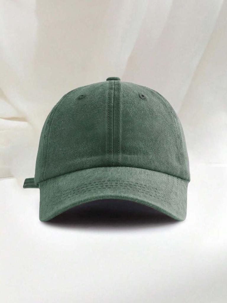 Unisex Solid Color Baseball Cap Dad Hat Sun Protection For Daily Outings Hiking Vacation Beach