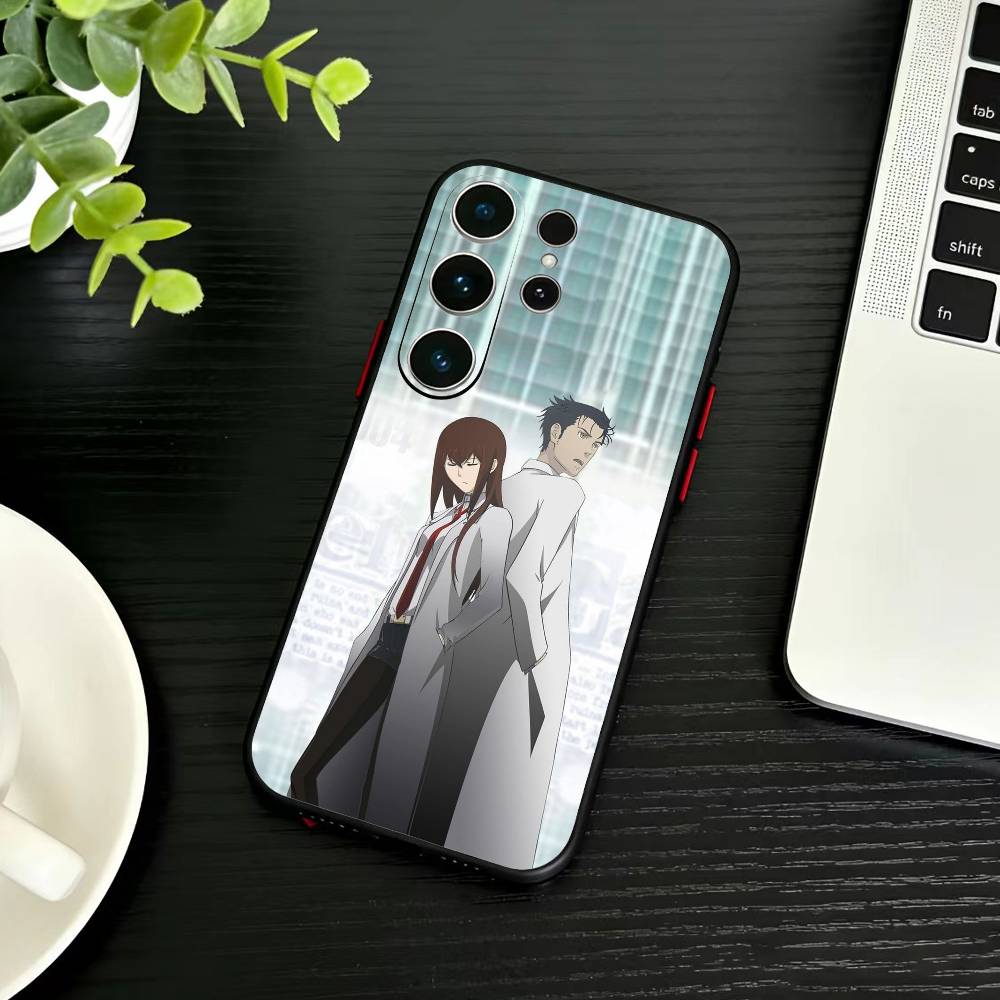 G-Rintaro V-Okabe STEINS GATE  Phone Case For Samsung S26,S25,S24,S23,S22,S21,S20,Plus,Fe,Lite,Others Black Cover