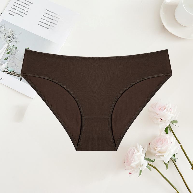 FINETOO 1Pcs S-XL Cotton Lingerie Panties Women Underwear Sexy Femme Underwear Women's Underpant Panty 8 Solid Color Briefs