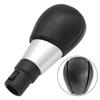 Car 6 Speed Leather Gear Shift Knob For Volvo S60 S80 V70 XC70 XC60 PU Leather Gear Shift Knob Replacement Car Interior Parts