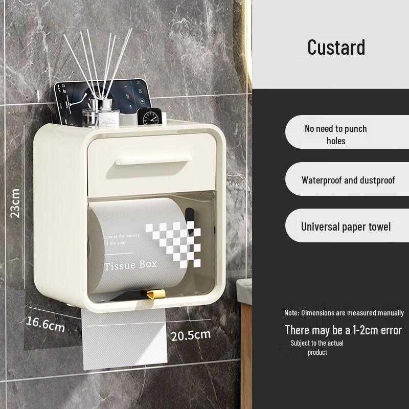 LIEI Wall-Mounted Toilet Paper Holder