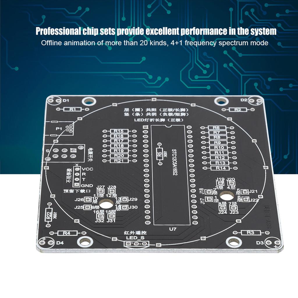 Elektronischer Turm, buntes LED-Display-Kit mit Fernbedienung, LED-Lichtwürfel, DIY-Set
