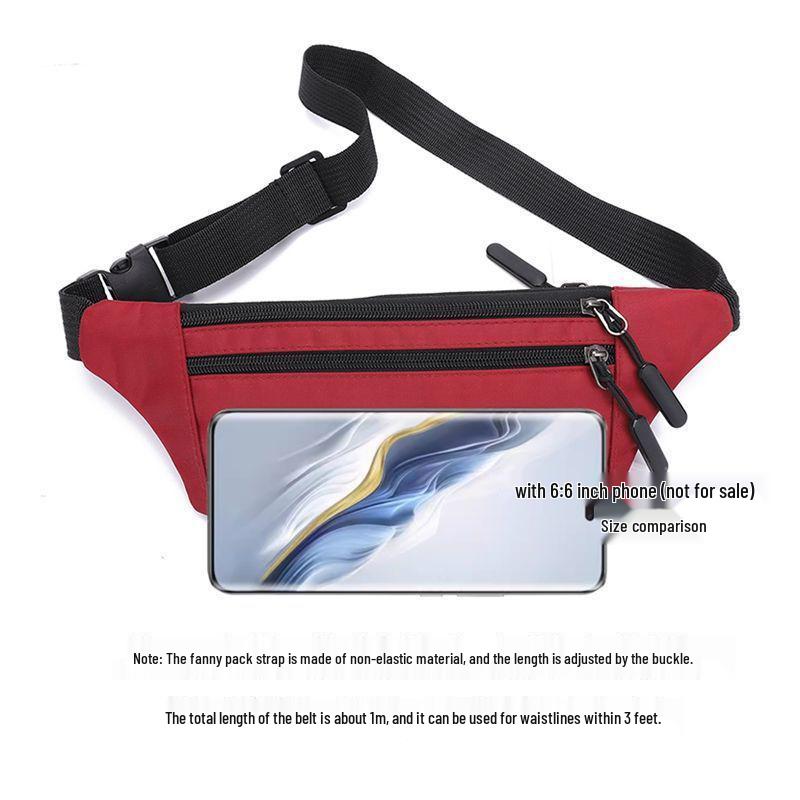 Men's Waterproof Construction Fanny Pack - Durable, Sturdy Crossbody Bag and Wallet for Middle-Aged & Elderly Workers
