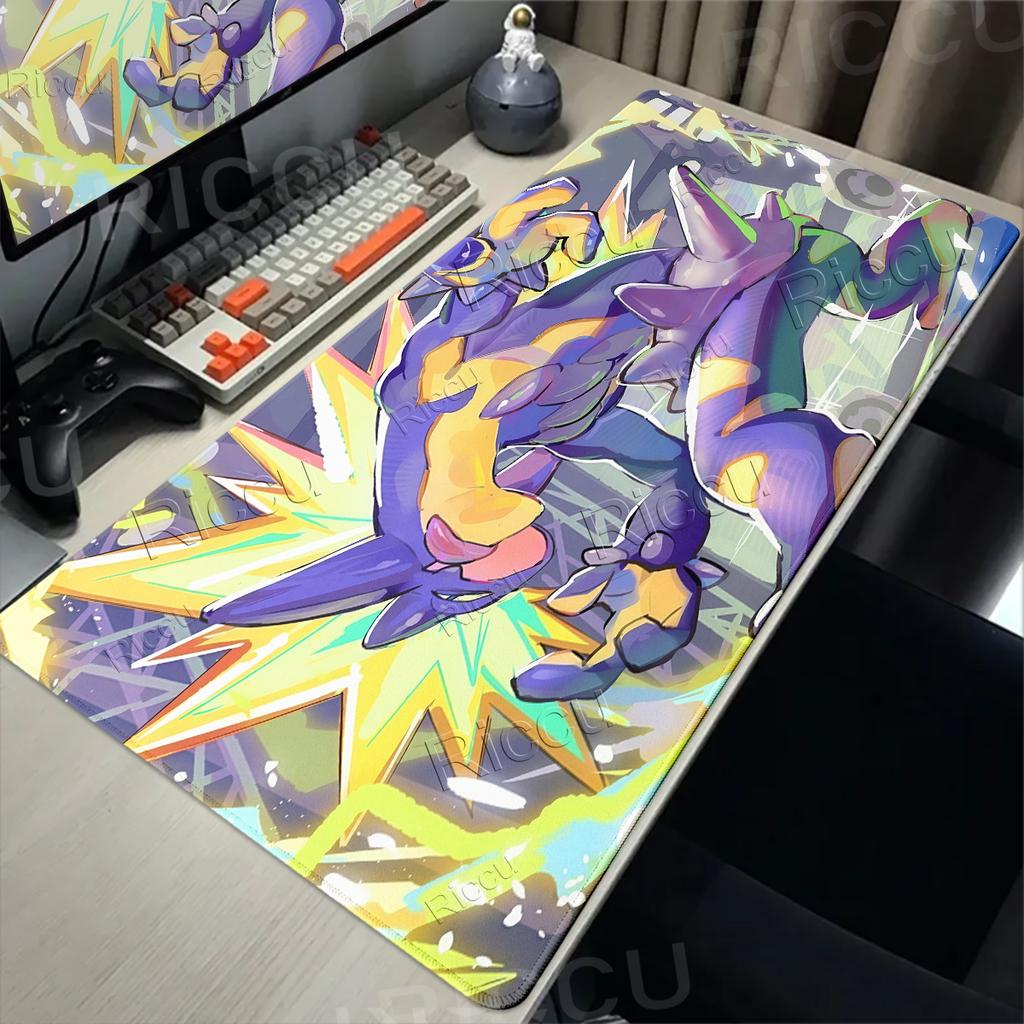 Anime Mouse Pads Colorful Gamer Cabinet Pokemon Toxtricity Style Carpet Anti-slip Rug PC Gaming Accessories Rubber LockEdge Mats