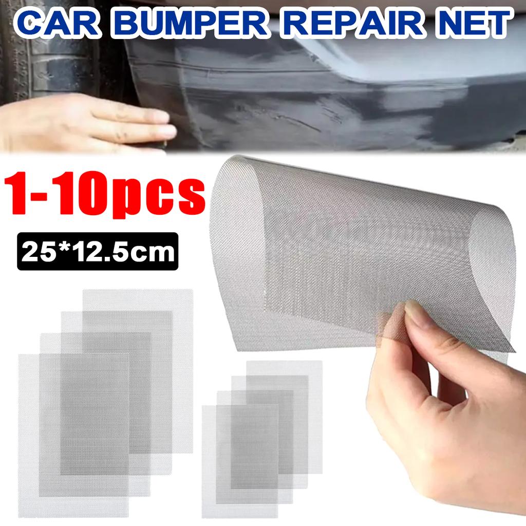 1/10Pcs Stainless Steel Car Bumper Repair Mesh Professional Bumper Crack Dent Repair Net Reinforcement Quick Repair Universal