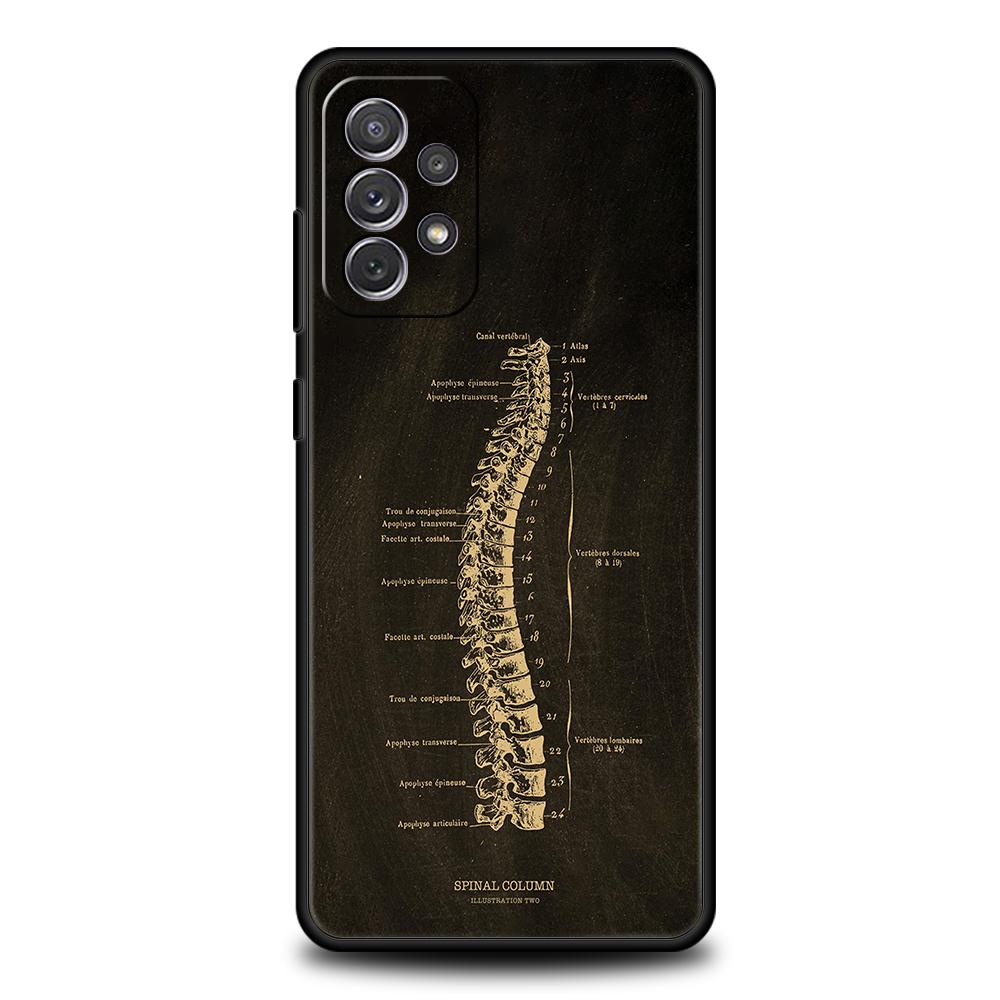 Skeleton Chalkboard Body Heart Case Pro Samsung A24 A12 A14 A32 A50 A70 A20E A20S A10S A22 A30 A40 A34 A54 A42 A52 5G A04s Obal