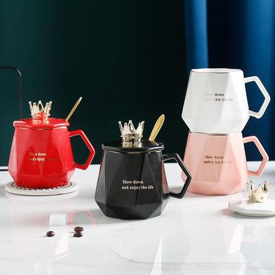 Kreative Persönlichkeit Krone Becher Nordic Stil Keramik Wasser Tasse Milch Tasse Kaffee Tasse Saft Tasse