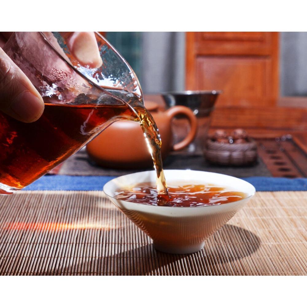Yunnan Old Tree Pu-erh Tea 357g Early Spring Ripe Puer Cake Healthy Black Tea