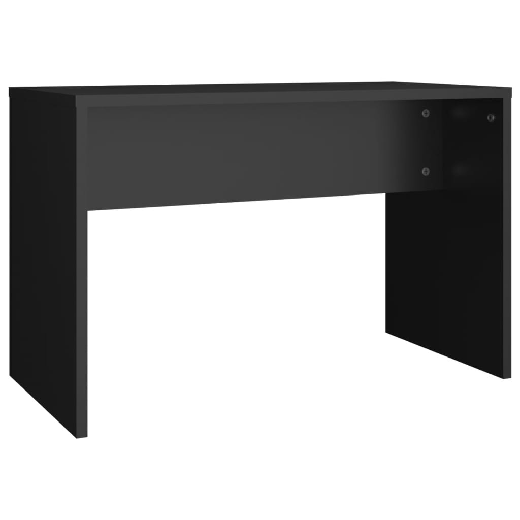 Makeup Vanity Set with LED Lighting Black Wood Based Material