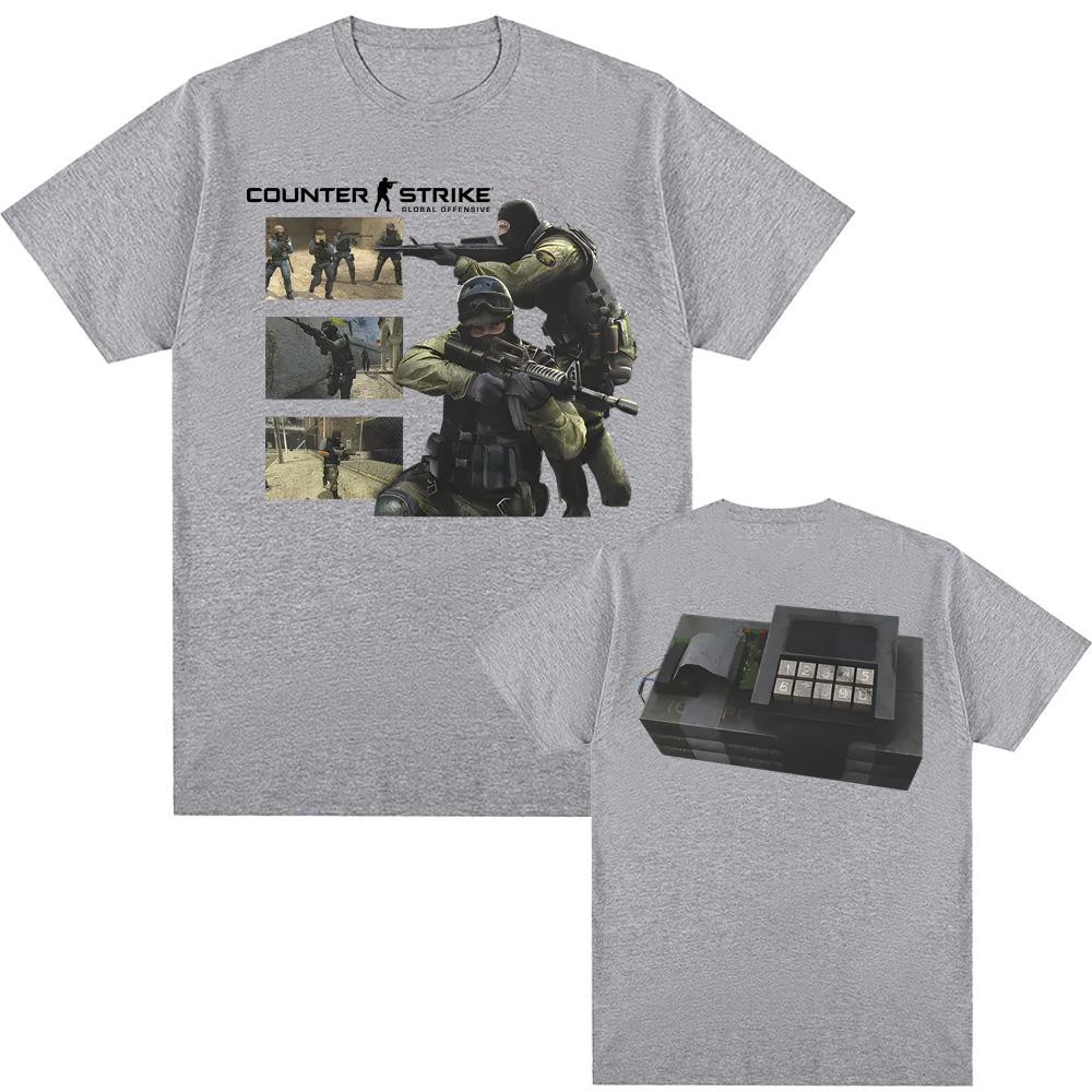 Counter Strike Source Tee Vintage Y2K Streetwear TShirt High Quality Game TShirt SpringSummer Casual Comfortable Cotton Tee