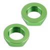 NICECNC Front Rear Wheel Axle Nut Screw Aluminum 2PCS For KAWASAKI KX125 KX250 KX450 KLX450R KX 125 125F 250 250F 450F KLX 450R