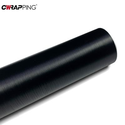 Película de Vinil Preto Escovado para Carro Impermeável Anti-riscos Adesivo Película para Mudança de Cor da Carroceria de Automóvel para Computador Acessórios de Carro Motocicleta