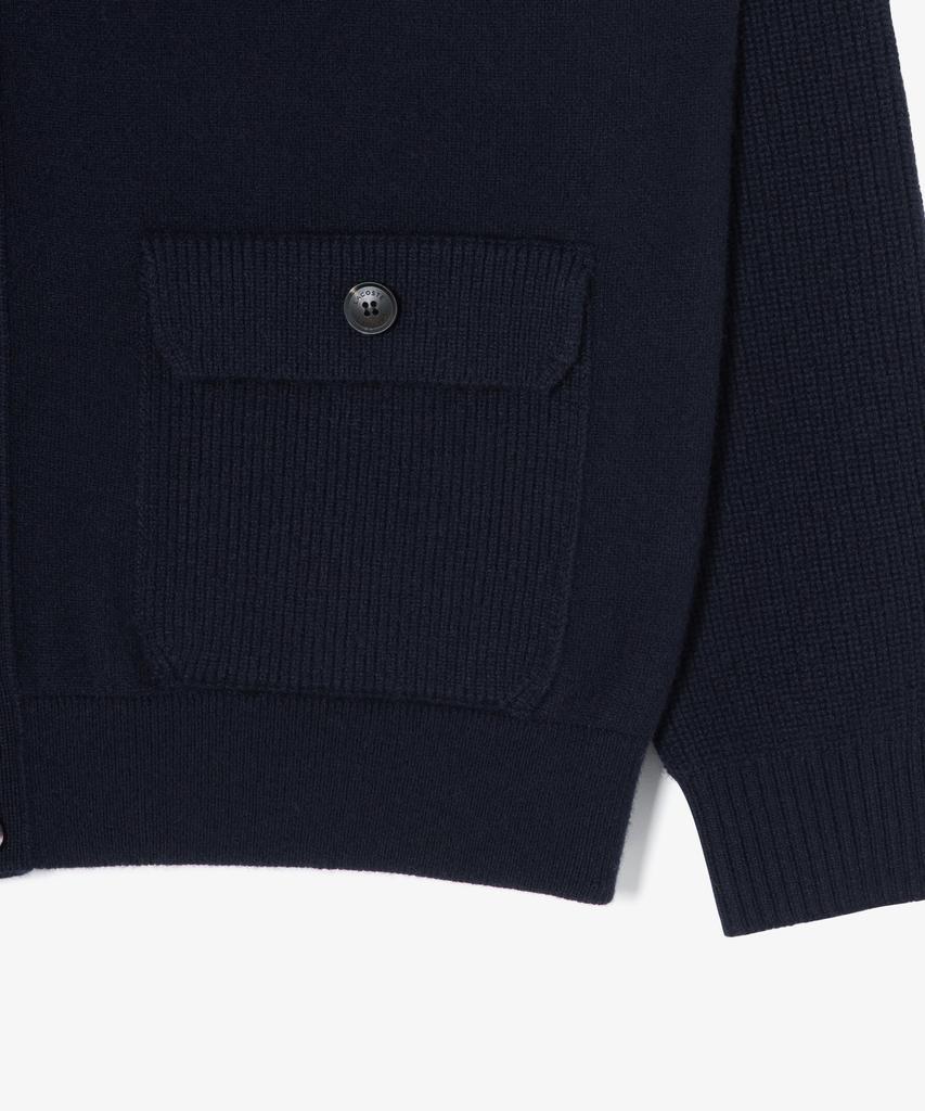 LACOSTE Men'S Button High-Neck Knit Jacket Ah192E-56N 166