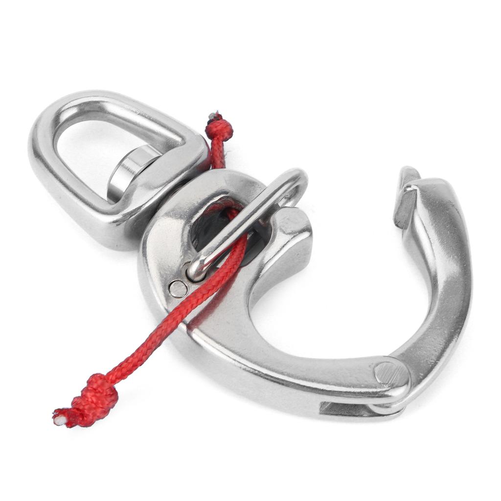 Boat Fast Eye Snap Hook 316 Stainless Steel 360 Degrees  Rotation High Hardness for Yacht  Truck  Car