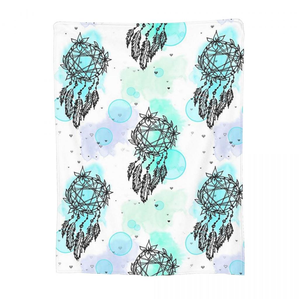 Dreamcatchers And Pastels Pattern Blankets Fleece Sofa Throw Blanket Breathable for Couch Bedding Travel Throws Bedspread Quilt