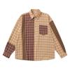 American Vintage Plaid Shirt Men Women Loose Fit Long Sleeve Casual Button Up Top