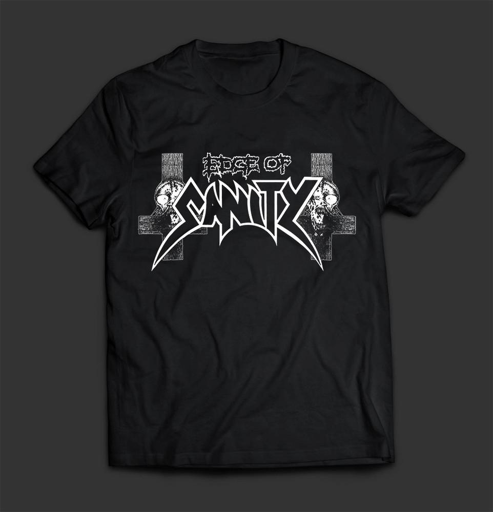NEW EDGE OF SANITY Band Logo Classic T Shirt Black All Size Gift Fan BT794 Unisex T-Shirt S