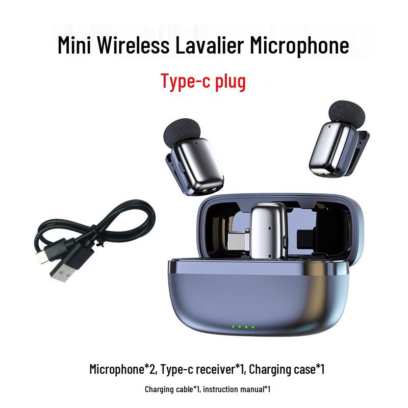 

Беспроводной петличный микрофон для умного стриминга и мобильного видео - Шумоподавление, Звукозапись Мини-микрофон.