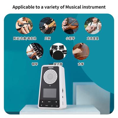 AROMA 2-in-1-Metronom BT-Lautsprecher für Gitarre, Klavier, Trommel, Violine, wiederaufladbares digitales Metronom mit
