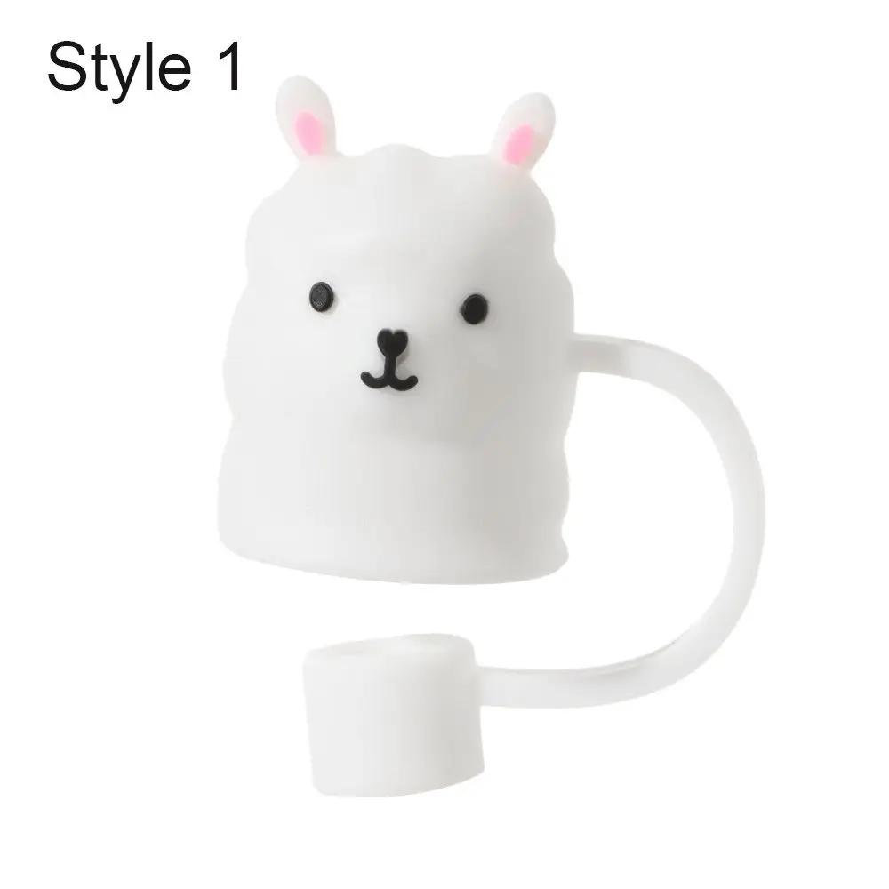 Creative Dust-proof Reusable Splash Proof Drinking Dust Cap Silicone Straw Plug Straw Tips Cover Cup Accessories