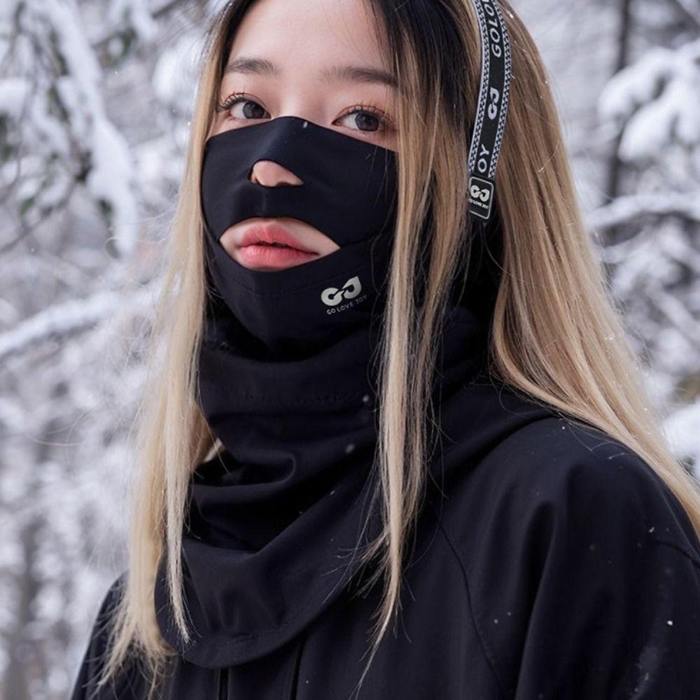 Bib Skiing Mask Earmuffs Winter Riding Mask Soft Pullover Collar  Male