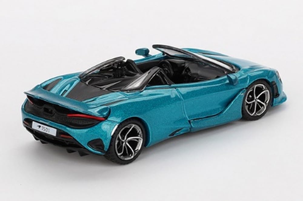 MINI GT McLaren 750S Belize Blue Finished Product 1/64 (Right-Hand Drive)