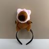 Lustiges Haarband Cartoon Capybara Haarband Pony-Clip Haarreif für Bühnen-Make-up Party Kostüm Stirnband