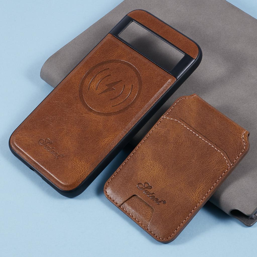 SUTENI H15 For Google Pixel 8a Case Compatible with MagSafe Detachable Card Holder Phone Cover