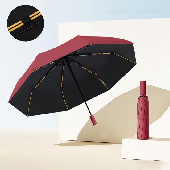 Portable Automatic Folding Umbrella, Sun Blocking UV Protection Travel Umbrella, Windproof Rainproof Sun Rain Umbrella for Men Women