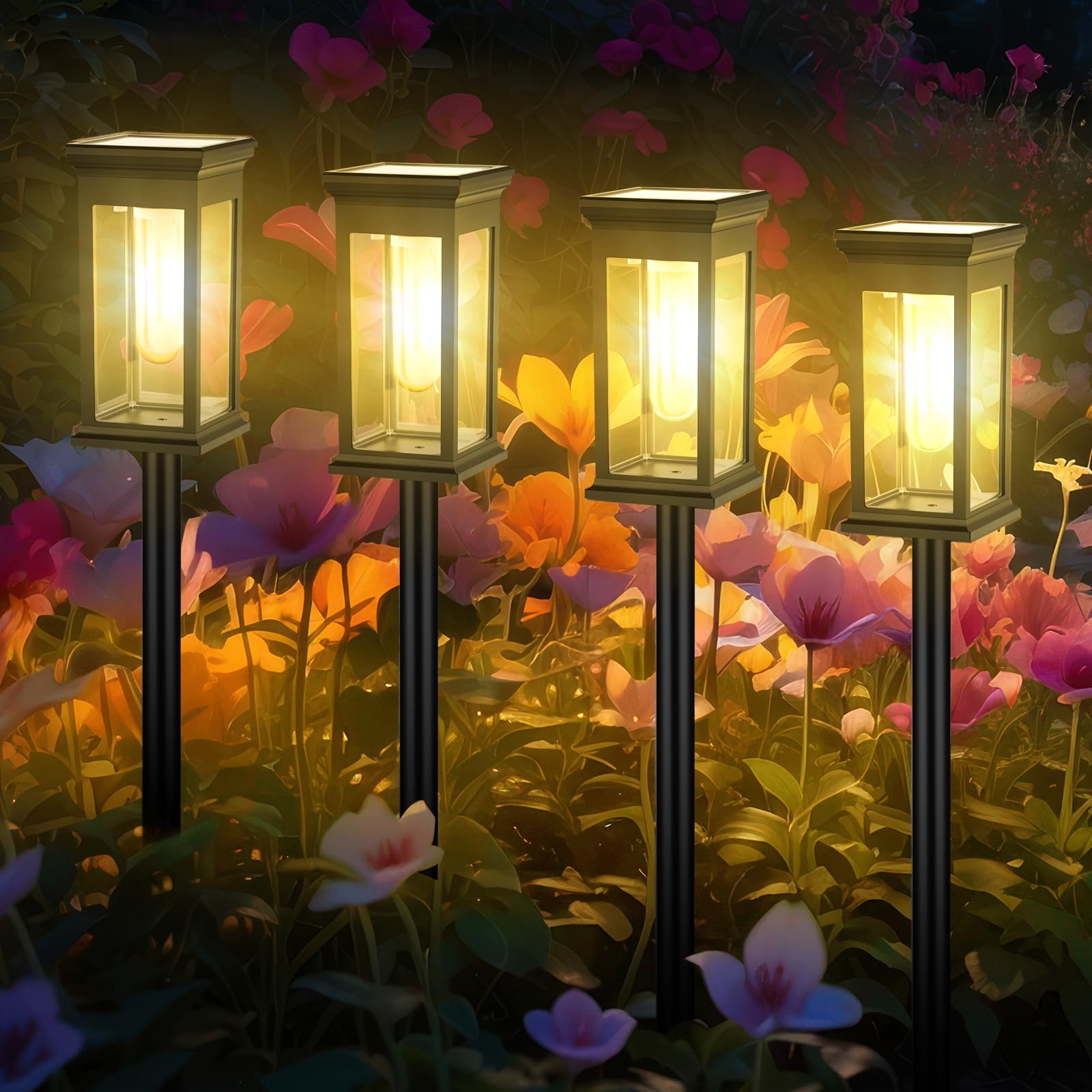 

Solar Outdoor Garden Figurine Light Bulb Solar LED Automatic Flower Figurine Set of Outdoor Light, Light, Light, IP67, Waterproof, Color, Stylish,