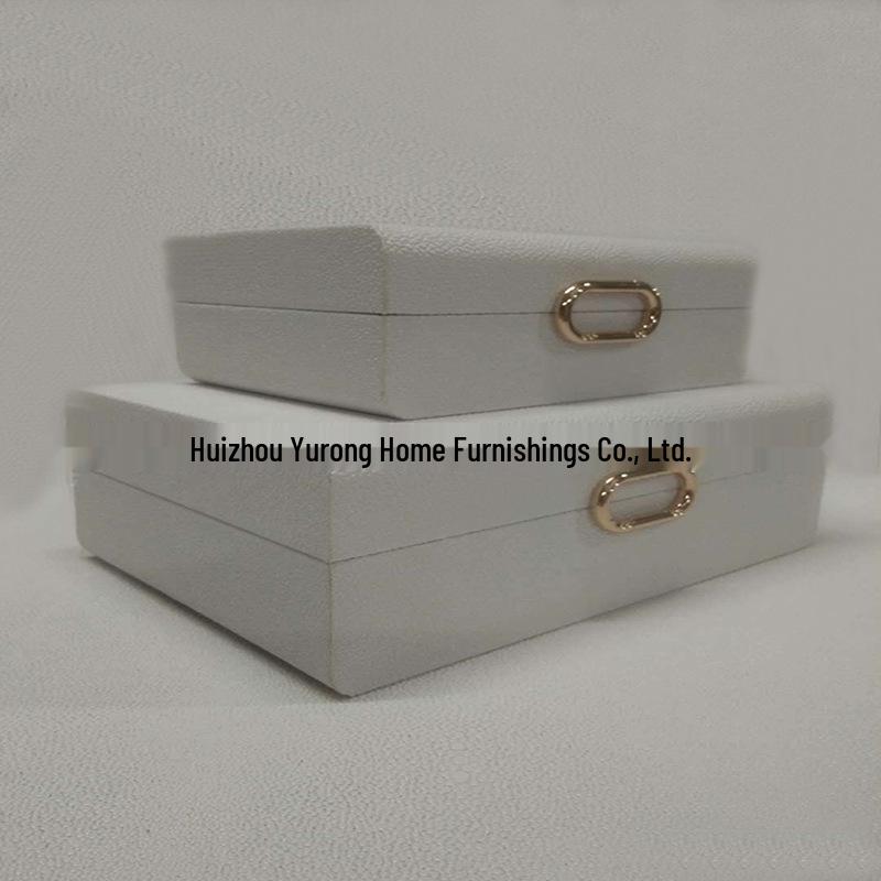 Simple Modern Leather Storage Box for Home, Hotel, Club Decoration, Jewelry & Cosmetics Organization