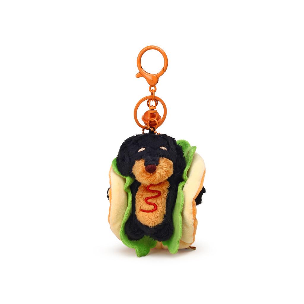 Hot Dog Dog Keychain Plush Accessory With Soft Material For Kids And Teens
