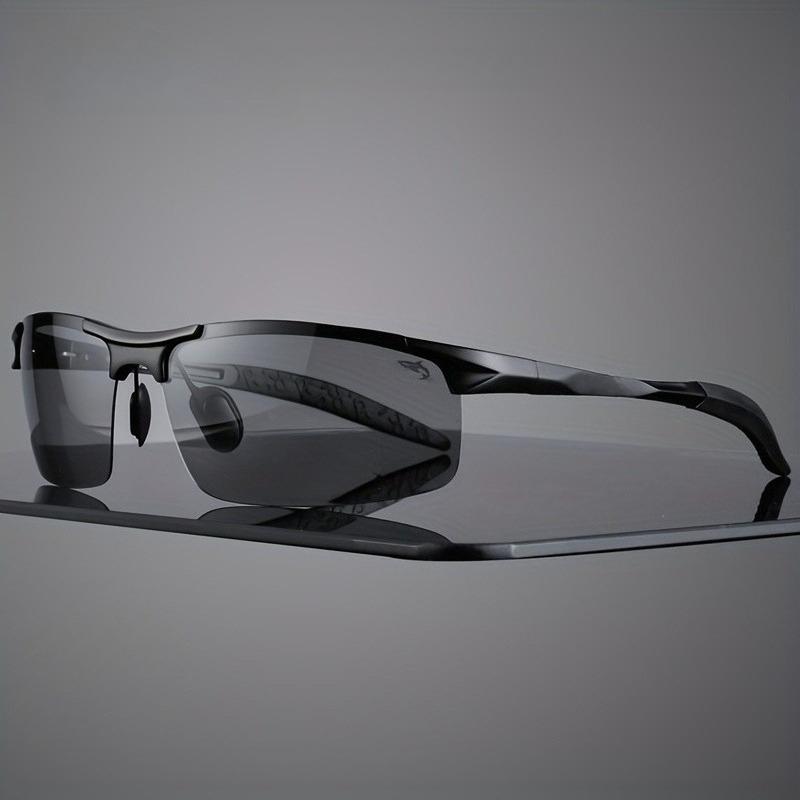 

1pcs Men s Polarized Sunglasses UV Protection, Wide Frame For Driving & Surfing With Case, Black Frame черный серый