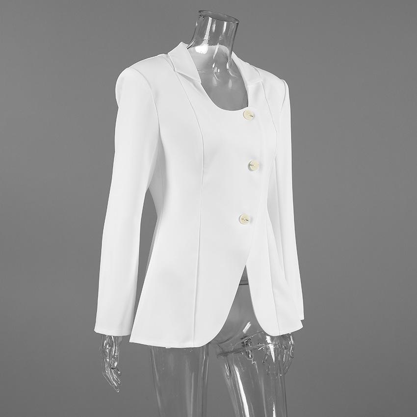 2025 European & American Autumn Women's U-Neck Slimming Waist Small Suit Jacket