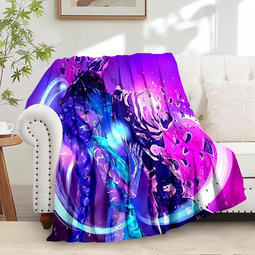

K-POP Anime Girls Group - Four Seasons Soft Warm Blanket - All-Season Thick Knit Polyester Bedspread for Bed, Camping, Travel - Perfect Gift 100x150cm