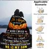 1PC Son Memorial Quote Blanket, Throw For Sofa, Bed, Travel, Printing Blanket With Soft And Warm Fabric Yy250918187