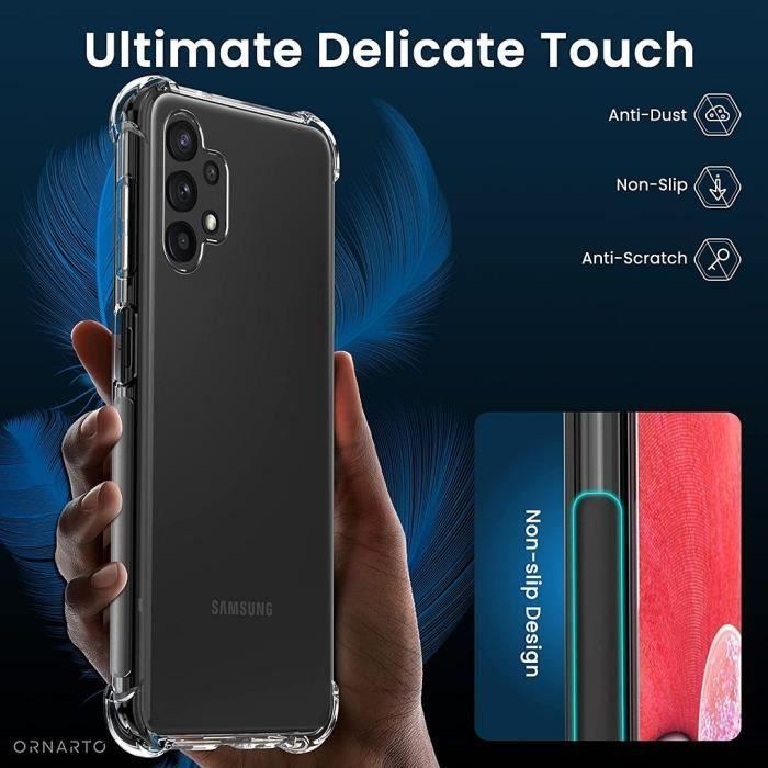 Coque pour Samsung Galaxy A13 - Protection Renforcée + 2 Verres Trempés Transparents