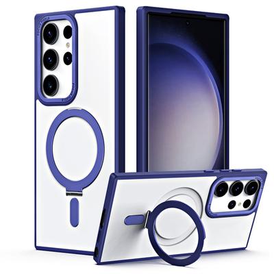 Samsung S23 Yeni Manyetik Braketli Koruyucu Kılıf S25ultra Manyetik Kablosuz Şarjı Destekler Cep Telefonu Kılıfı İçin Uygundur