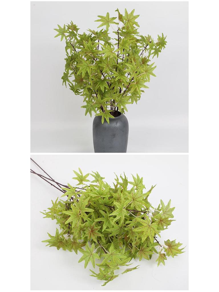 Artificial Red Maple Leaf Branch for Decoration and Landscaping