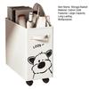 Storage Basket Laundry Bin with Wheels Handle Design Large Capacity Waterproof Foldable Clothes Toys Organizer Basket