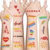 New National Day Text Chinese Tattoo Stickers Waterproof Party Party Gift Funny Fun DIY Face Stickers