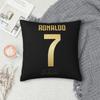 CR7 Cristiano Ronaldo Fronha Poliéster Estampada Zíper Decorativo Capa de Almofada Capa para Almofada de Sofá