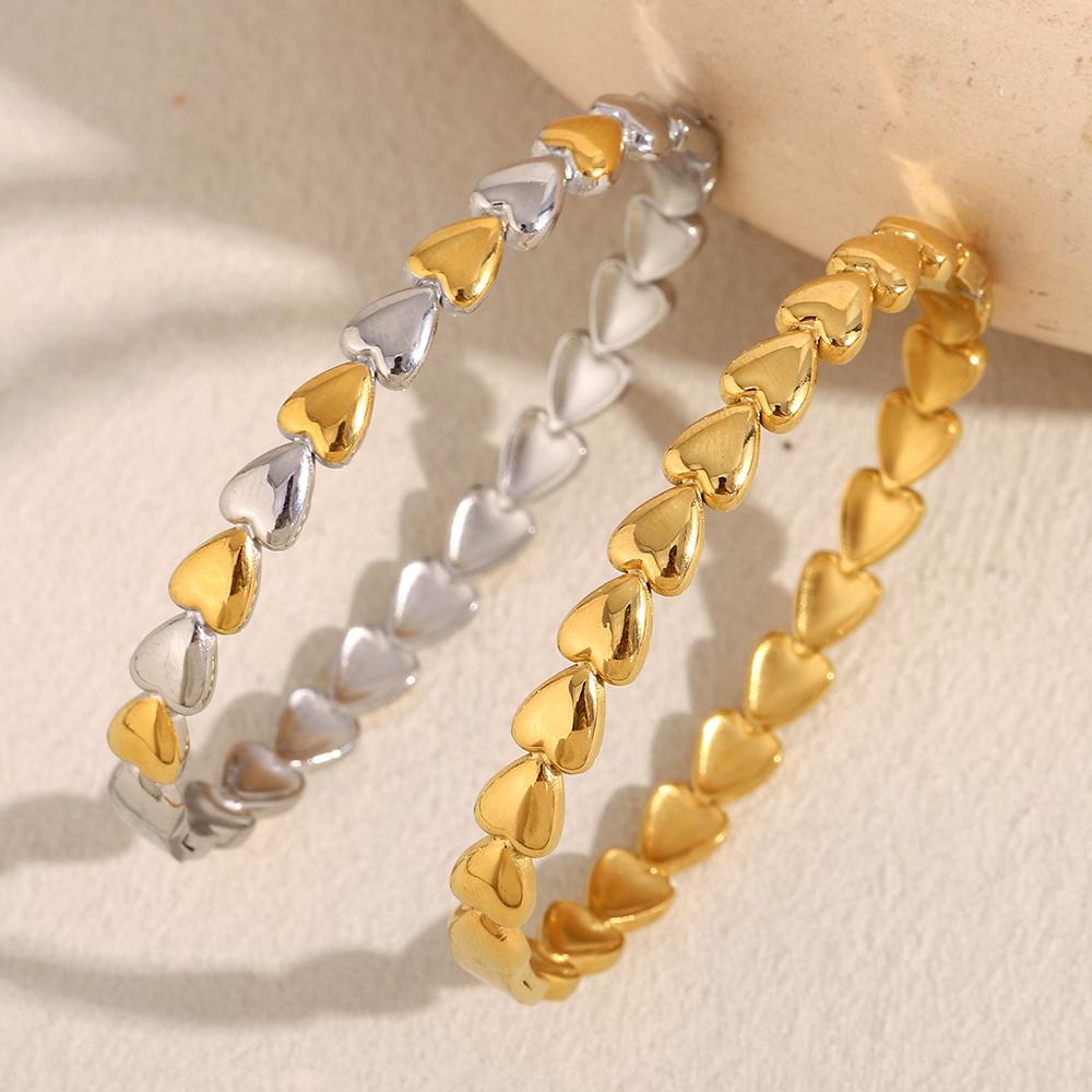 MamacitaSlay Creative Cool Stainless Steel Geometric Open Bracelet Party Popular Waterproof Wrist Jewelry High Quality Jewelry