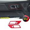 Inner Door Handle Bowl Panel Cover 2PCS For Ford Mustang 2024-2025 GL Red Suede