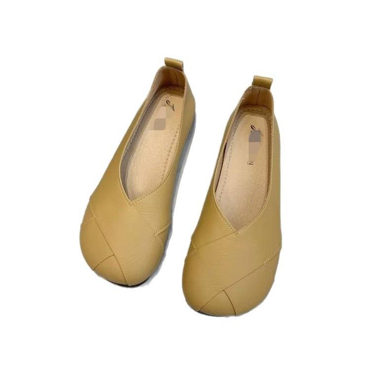 Flat bottom soft sole small single shoes spring new shallow mouth Doudou shoes pregnant women shoes single shoes