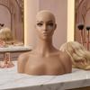 Shoulder Mannequin Bust PVC Hairpiece Head for Salon Owners, Photo Photography