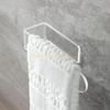 Convenient Bathroom Towel Rack Frees Punching Clear Rack Towel Storage Shelf top sale